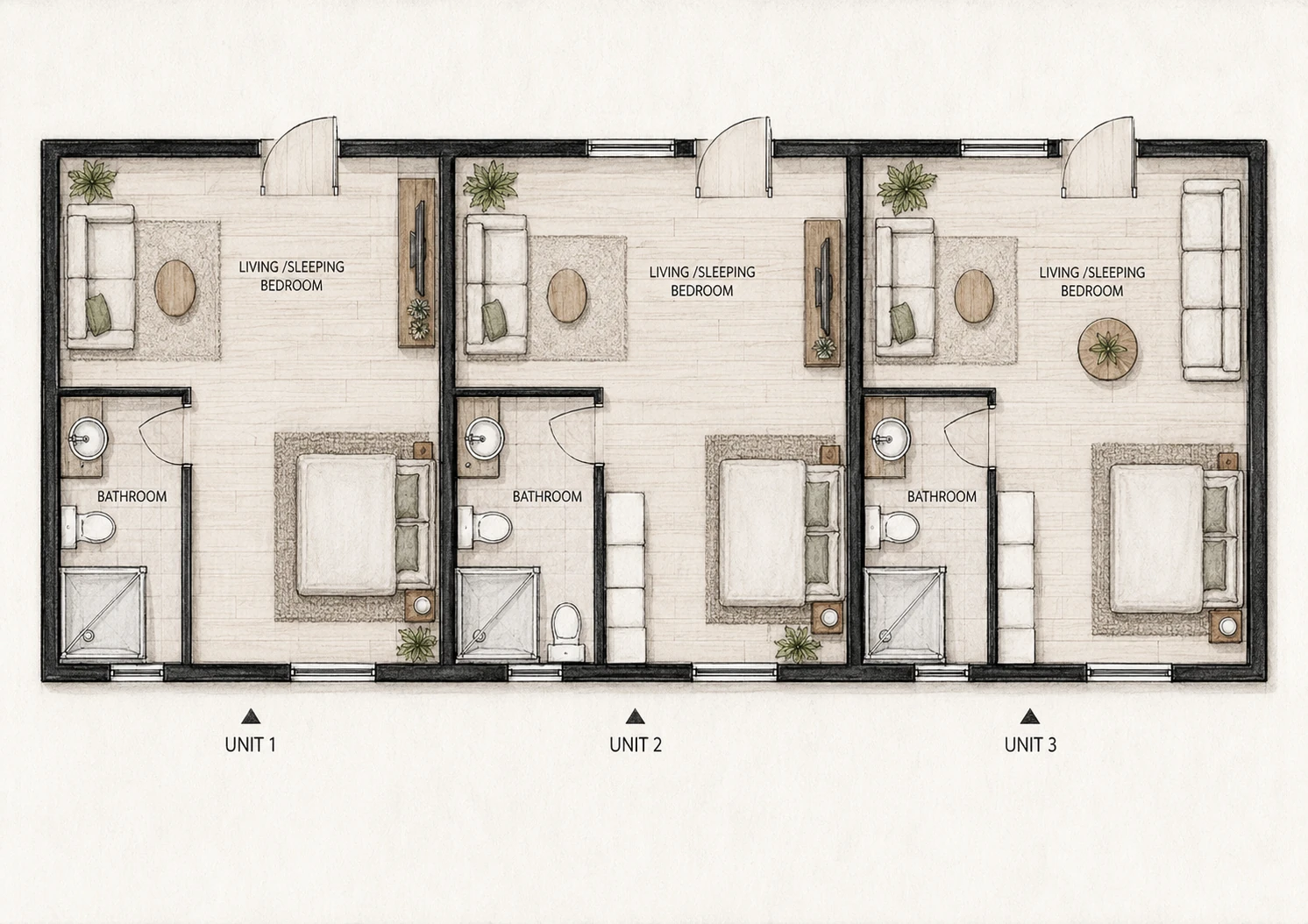 Mine Site Accommodation floor plan